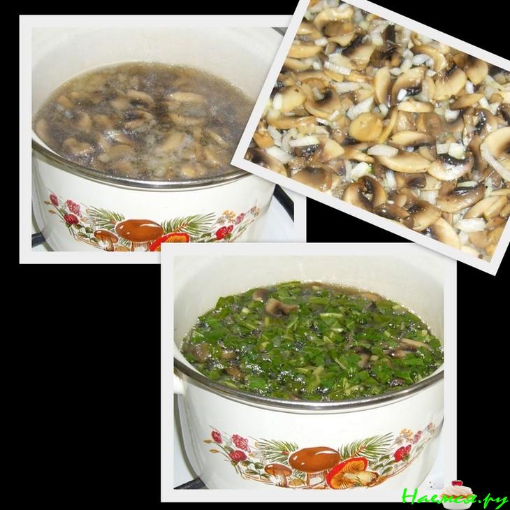 Суп грибной с ревенем Суп грибной с ревенем