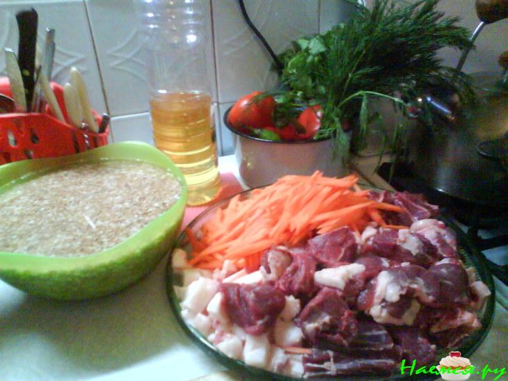 Плов по-Фергански с салатом