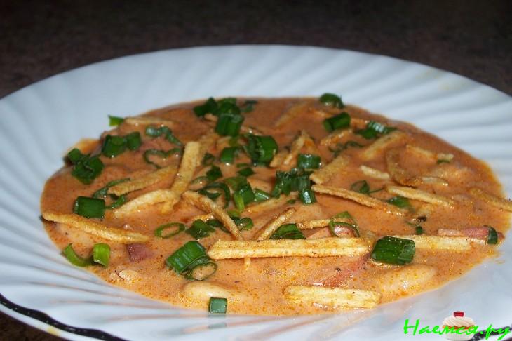 Суп-пюре из фасоли по-Испански