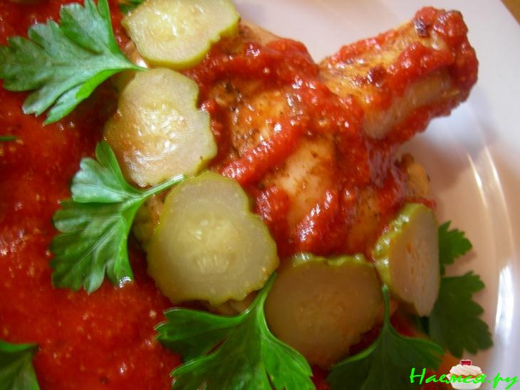 "Веера" из куриных ножек