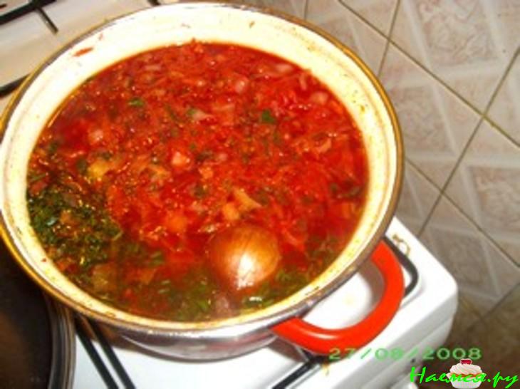 Борщ постный (мой вариант)