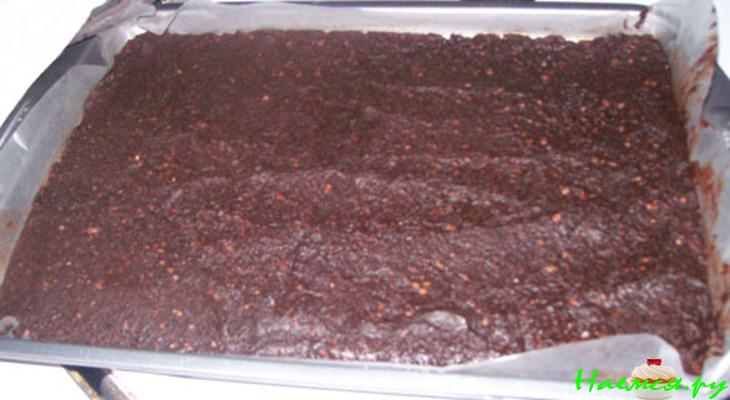 Брауни сердца с мятой