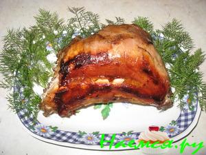 Седло кролика фаршированное Седло кролика фаршированное