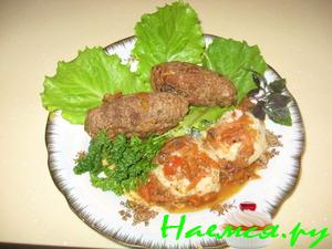 Мясные рулетики и клецки со сливами Мясные рулетики и клецки со сливами