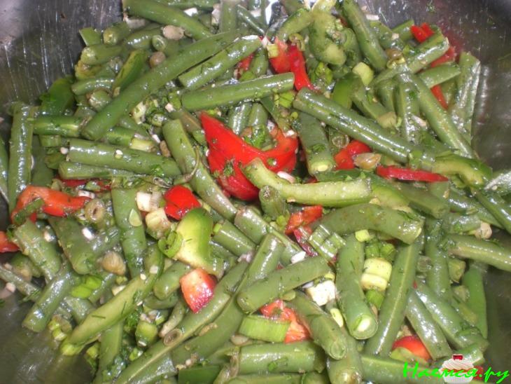 Салат из зелёной стручковой фасоли