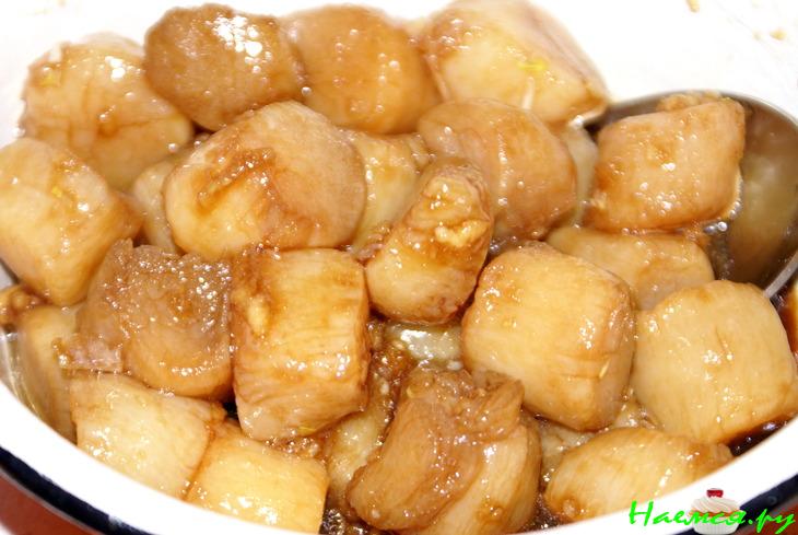 Морской гребешок "терияки"