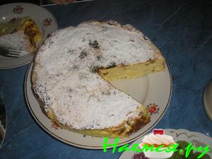 Творожная запеканка с лимоном