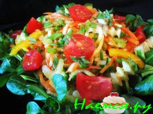 Легкий салат в восточном стиле