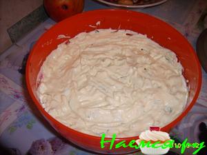 Салат овощной слоеный "Нежность"