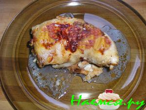 Куриный окорочок с сюрпризом Куриный окорочок с сюрпризом