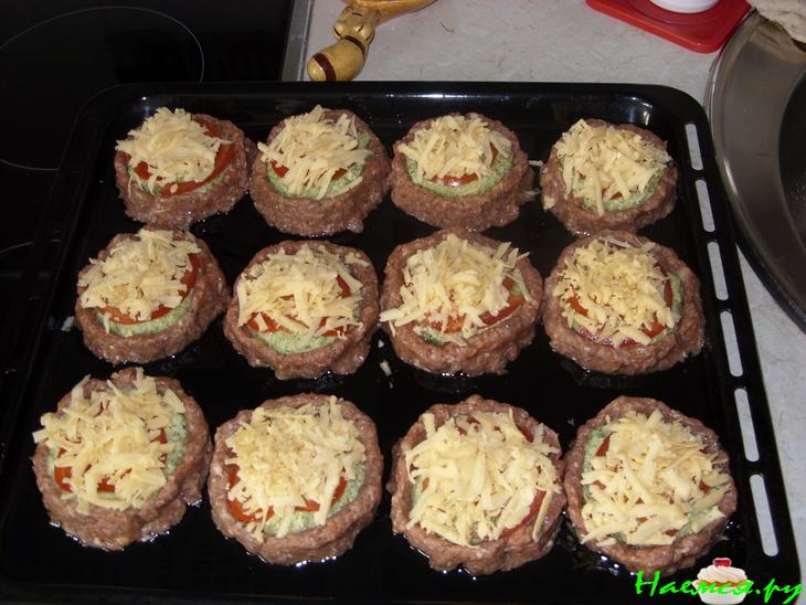 Гнезда из смешанного фарша