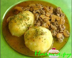 Картофельные кнедли с начинкой