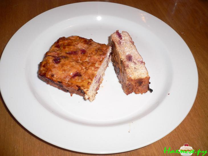 Курино-вишневая запеканка