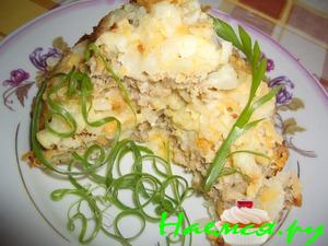 Запеканка "Мясо + овощи"