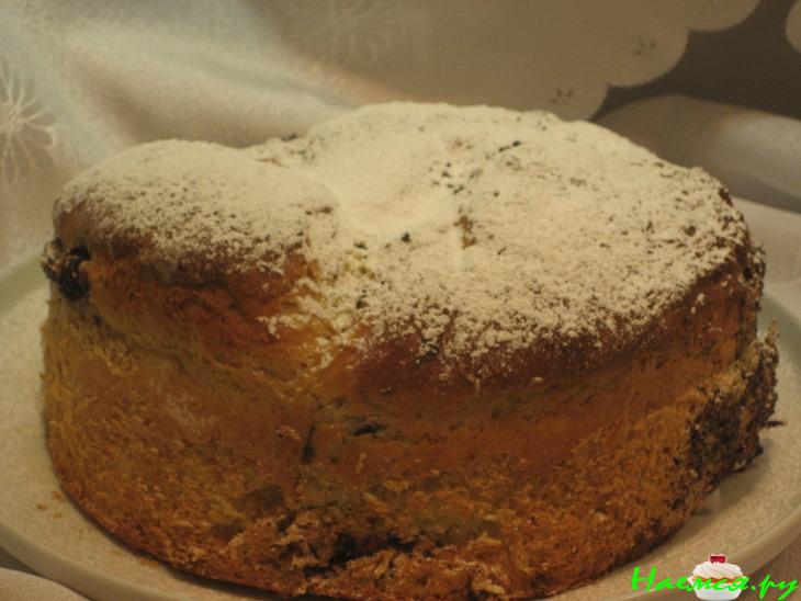 Кулич с маком и вишней