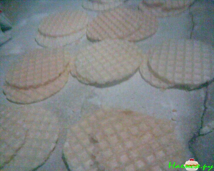 Жареная рыба в круглых вафельках Жареная рыба в круглых вафельках