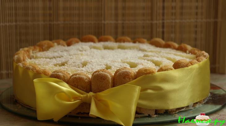 Торт Ананасово-кокосовый