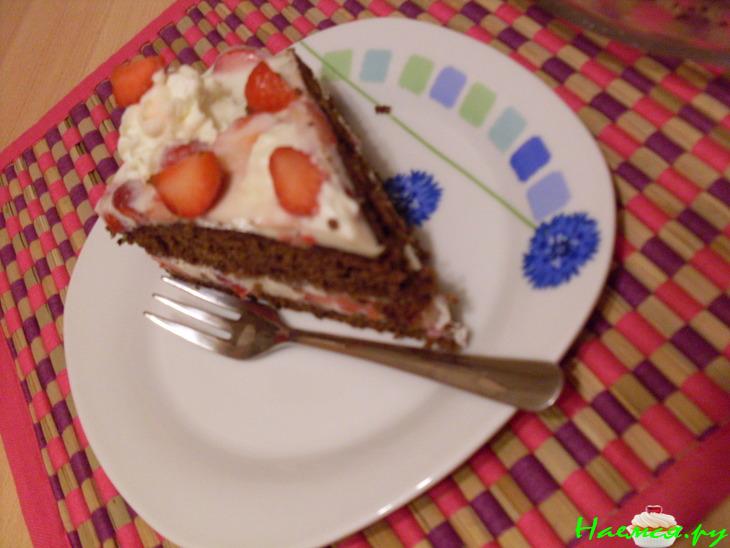 Торт Панна Котта с клубникой