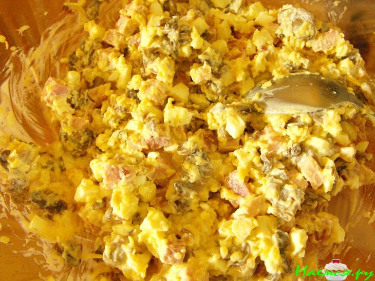 Салат с ветчиной «Изумрудный»