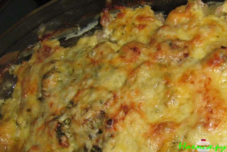 Мясная запеканка с грибами и картошечкой