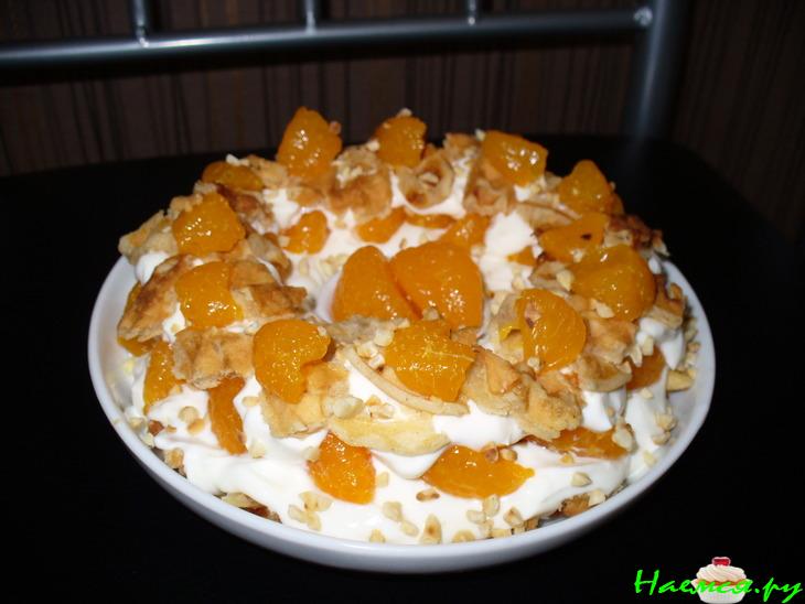 Десерт "Творожно - Мандариновый"