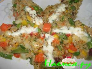 Фаршированные сыром и грибами крабовые палочки