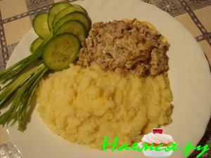 Вешенка в сливочно-сырном соусе