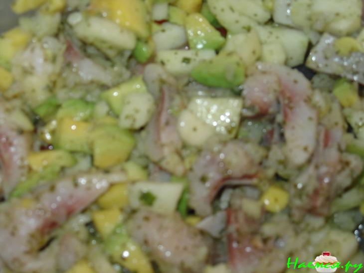 Cелёдочный салат на хлебе