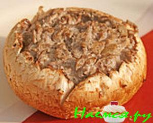 Фаршированные грибы на гриле