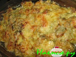Мясная запеканка с грибами и картошечкой