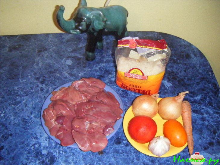 Оригинальный "Плов" с куриными потрошками Оригинальный "Плов" с куриными потрошками