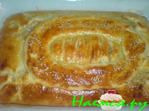 Пирог с грибами  и беконом (вариант)