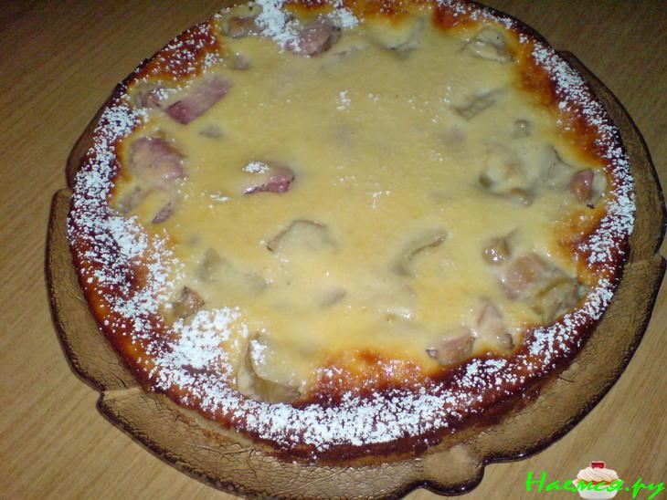 Творожно-ревеневый пирог