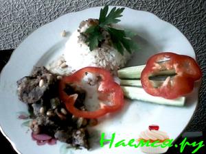 Баранина с орехами