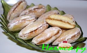 Абрикосовое бисквитное печенье с джемом