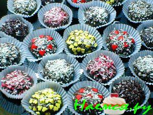 Конфеты шоколадные со сгущенкой