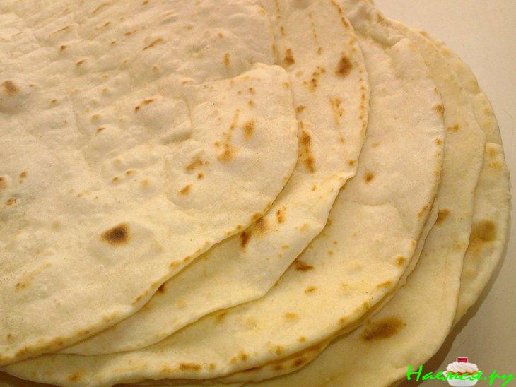 Тортилья, тортийя-мексиканский хлеб (домашний)