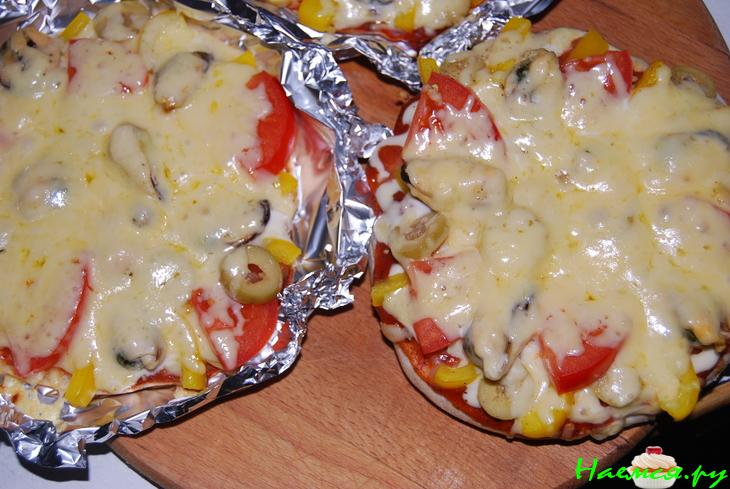 Мini-пицца с мидиями