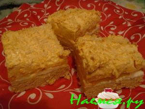 Твороженные пирожные с персиком