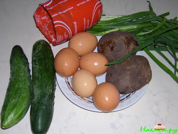 Окрошка без кваса Окрошка без кваса