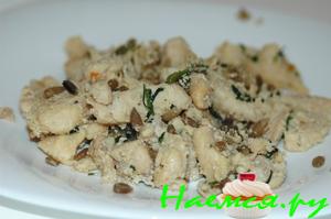 Быстрая курочка с семечками и травами