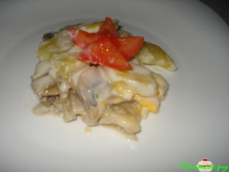 Рыба в соусе "Бешамель"