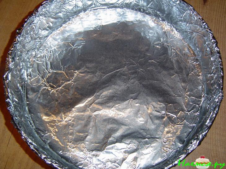 Двухцветный творожный торт