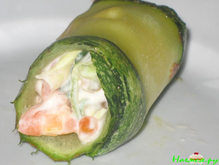 Цуккини с рыбкой