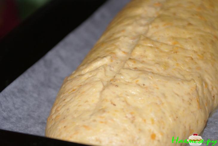 Тыквенный хлеб с овсяными хлопьями и курагой Тыквенный хлеб с овсяными хлопьями и курагой