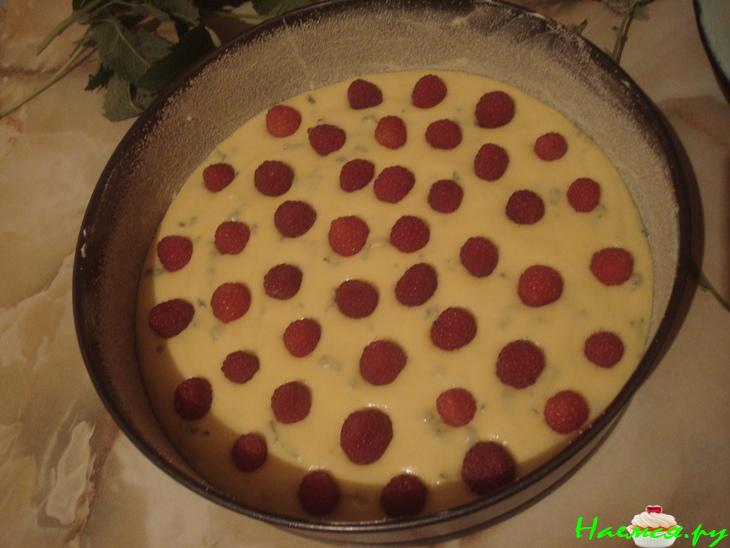 Тортик 'Мятный вечер в малиновых облаках'