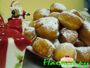 Постные дрожжевые пончики