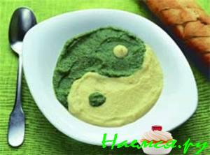 Суп-пюре «Инь-Янь»