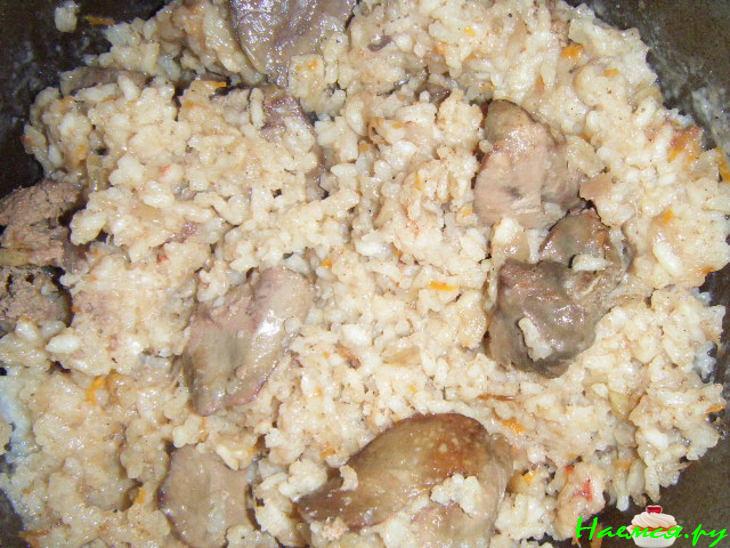 Оригинальный "Плов" с куриными потрошками Оригинальный "Плов" с куриными потрошками