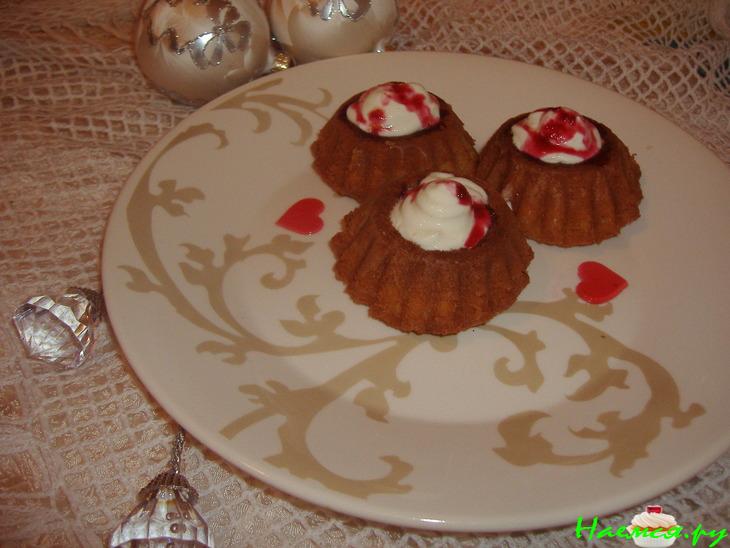 Вишнёвые кексы-пирожные